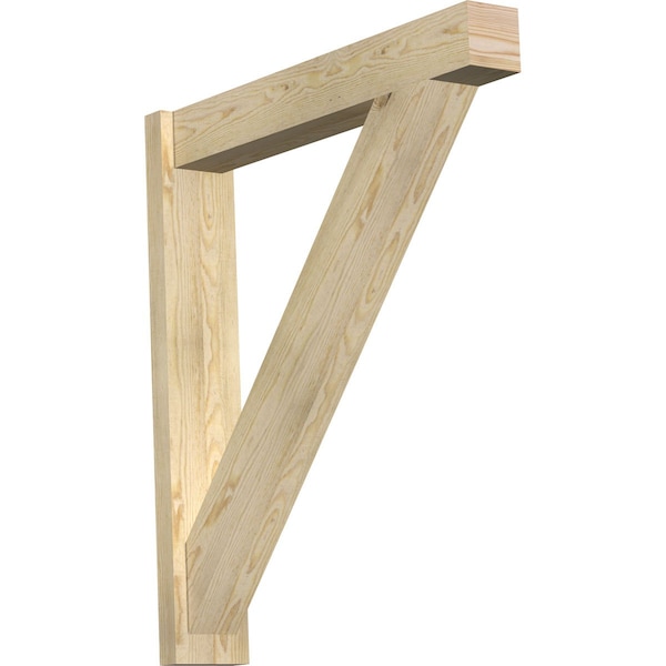 Ekena Millwork Traditional Block Rough Sawn Outlooker, Douglas Fir, 6"W x 34"D x 38"H OUT06X34X38TRA05RDF - main
